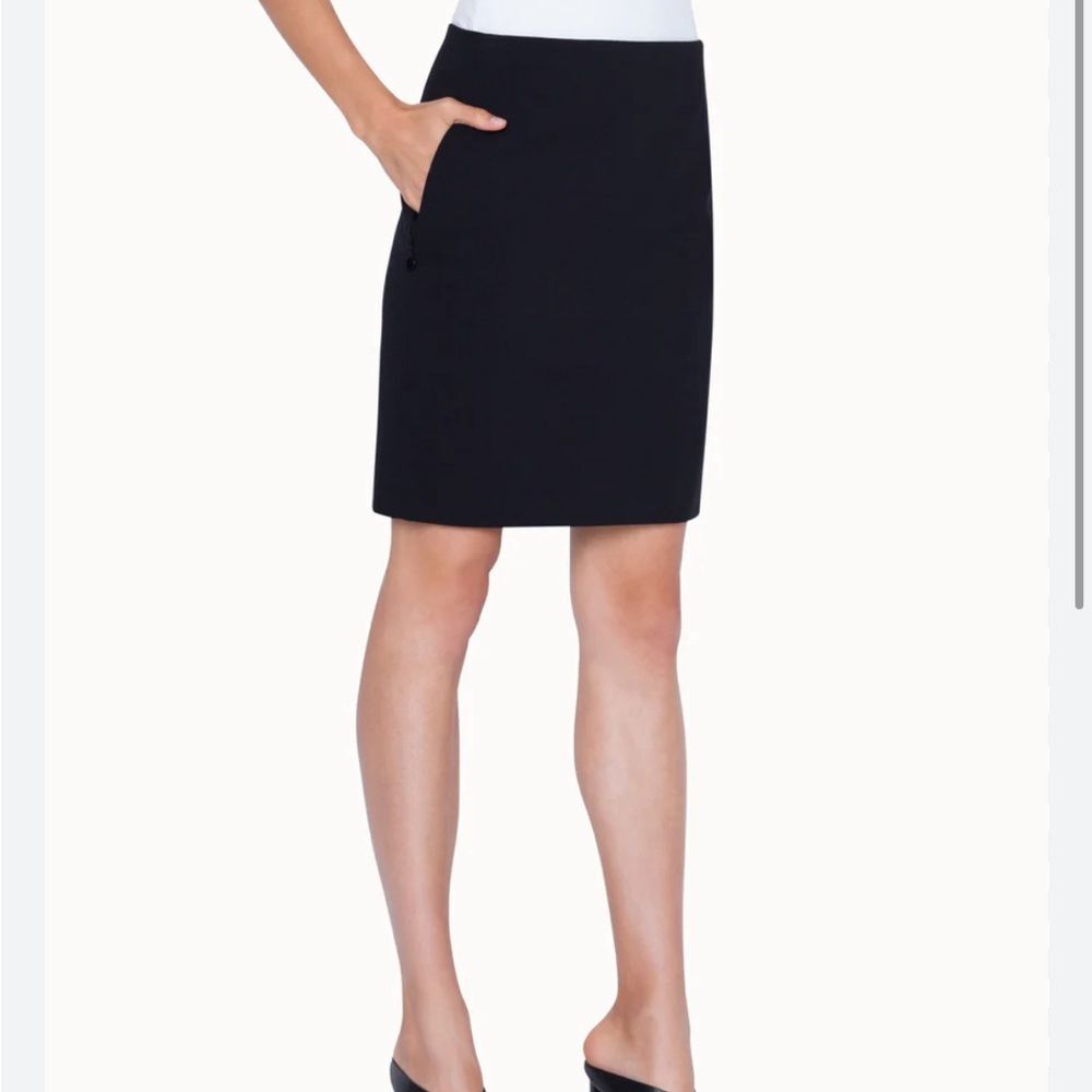 AKRIS PUNTO Black Pencil Jersey Skirt Women’s 4 Business Skirt Academia
